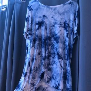 Multi Color Blue Top